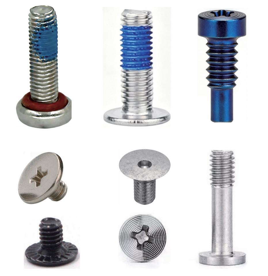 Precision micro screws M0.5–M2